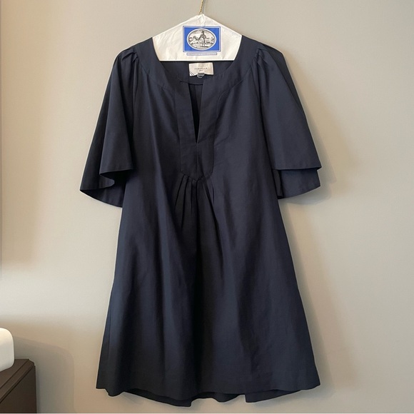 Tuckernuck Pomander Place Deep Navy Finley Flutter Sleeve Dress - Picture 6 of 8